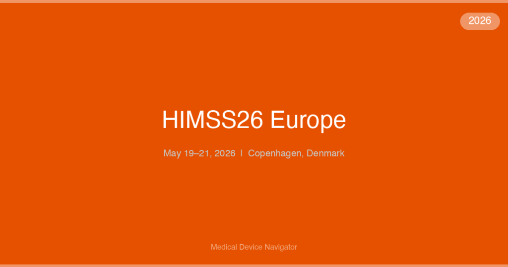 HIMSS26 Europe - Conference