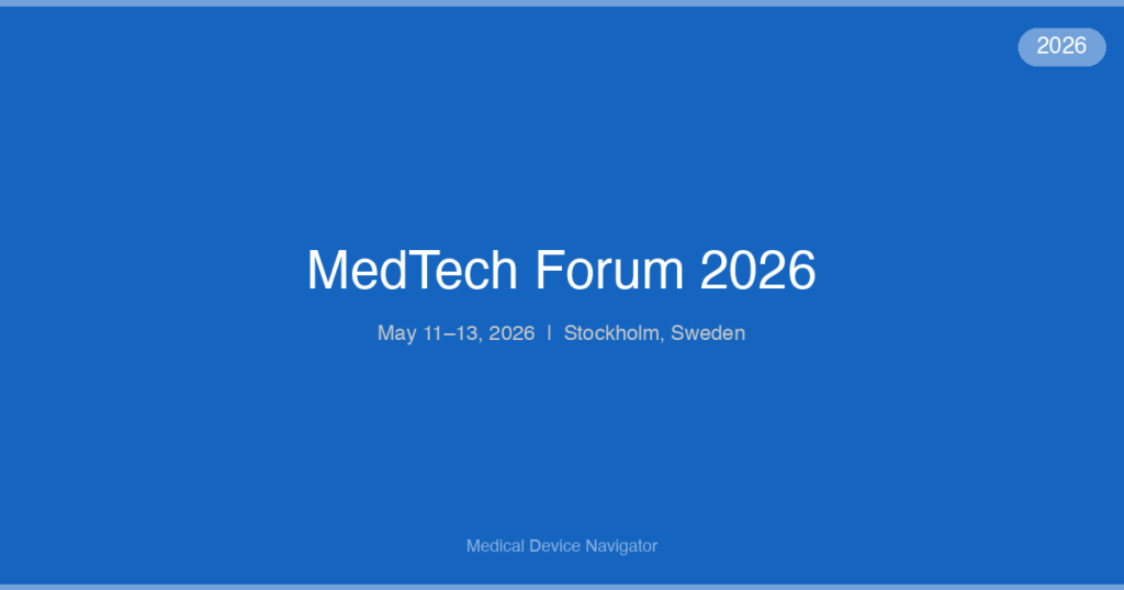 MedTech Forum 2026 - Conference