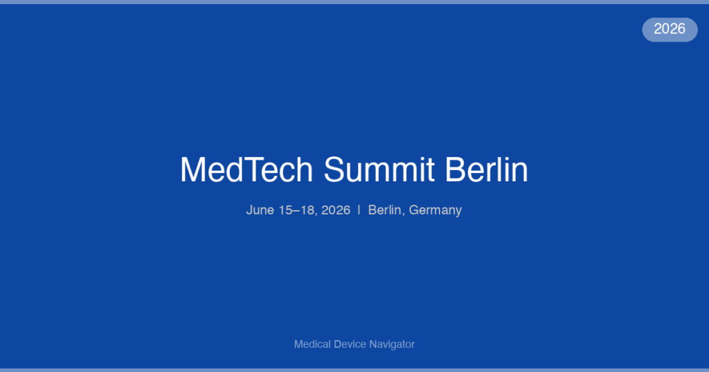 MedTech Summit Berlin - Conference