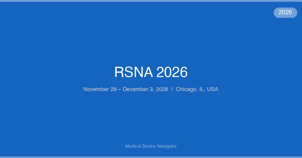 RSNA 2026 - Conference