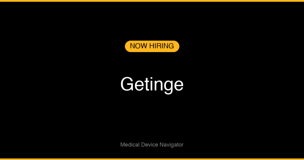 Getinge - Job Opening