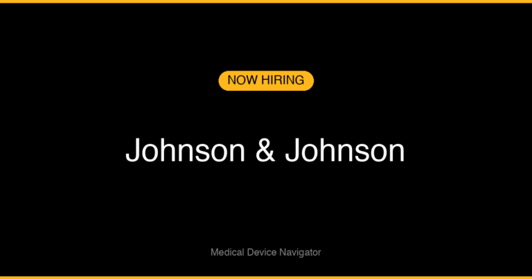 Johnson & Johnson - Job Opening