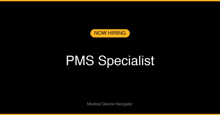 PMS Specialist - Job Opening