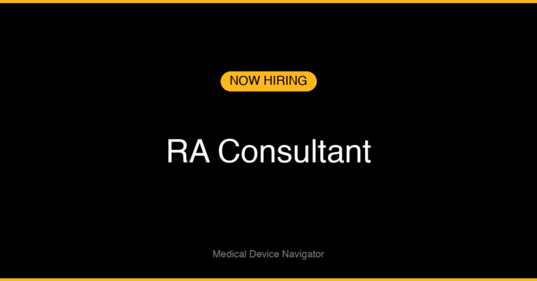RA Consultant - Job Opening