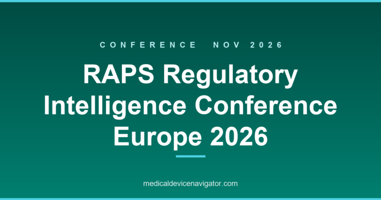 RAPS Regulatory Intelligence Conference Europe 2026 (2026-11-03)