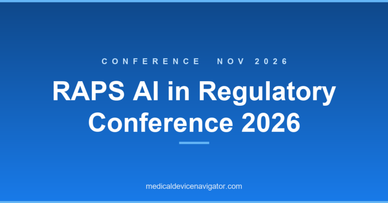 RAPS AI in Regulatory Conference 2026 (2026-11-05)